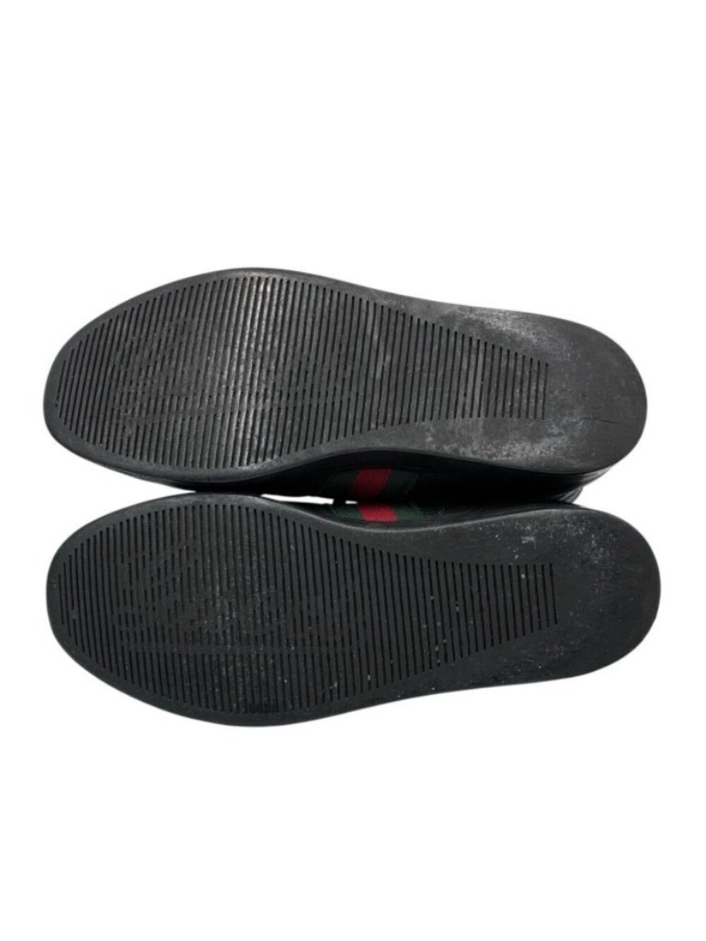 Gucci High Cut Sneakers Leather Black Sherry Line 7.5 - Picture 9 of 9